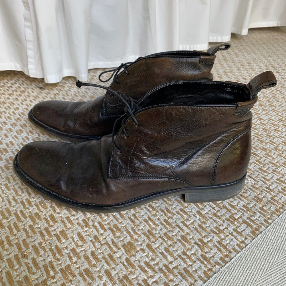 Hip Vince Leather Brunswick Chukka Boots - 8 - Picture 9 of 9